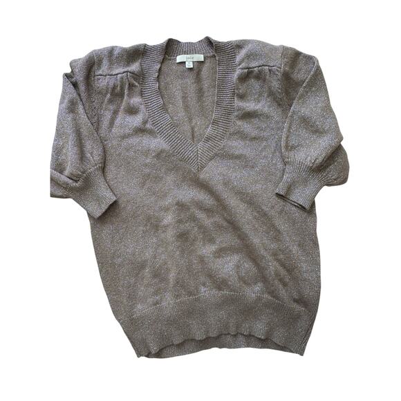 Copied - Joie Womens M iridescent sparkly sweater stretch feminine Light Spring - Picture 6 of 16